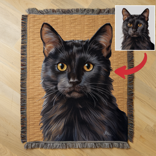 Your Pet on a Woven Blanket